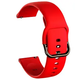 Силіконовий ремінець Watchbands червоний для Samsung Galaxy Watch Active 2 - розмір S (WB0021NORMALREDINA2) - мініатюра 2