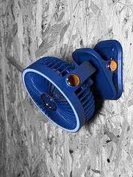 Вентилятор K1-150 акумуляторний з LED підсвічуванням та прищіпкою - Dark Blue - мініатюра 6