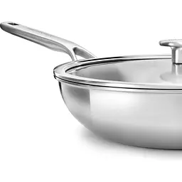 Сковорода вок з кришкою KitchenAid MSS 28 см 3.5 л (CC003254-001) - мініатюра 5