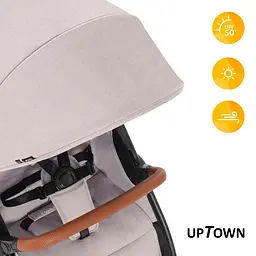 Коляска прогулянкова Hauck Uptown Melange Beige - мініатюра 9