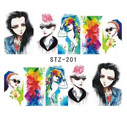 Наклейки для нігтів STZ-201