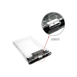 Кишеня зовнішня Dynamode 2.5" SATA HDD/SSD USB 3.0 Transparent (DM-CAD-25316) - мініатюра 8