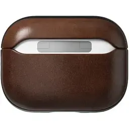 Чохол Nomad Modern Horween Leather Case шкіряний для Airpods Pro 2 покоління Rustic Brown - мініатюра 3
