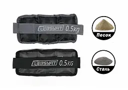 Обтяжувачі EasyFit 2 х 0,5 кг для ніг та рук з металом (EF-AWTМ-050) - мініатюра 4