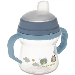 Кружка тренувальна Canpol babies First Cup Bonjour Paris 150 мл синій - мініатюра 5
