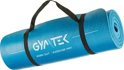 Килимок (мат) для фітнесу та йоги Gymtek NBR 1,5см голубий - мініатюра 11