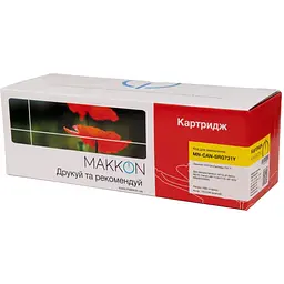 Картридж Makkon для HP CF212A (131A), Canon 731 yellow (MN-CAN-SRG731Y) - мініатюра 3