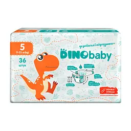 Підгузки Dino Baby Розмір 5 (11-25 кг) 36 шт (4823098410614)