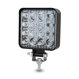 Додаткова світлодіодна LED фара 18W (1.1W x 16) 10-30V 80x80x20 mm Ближній (MINI 48W)
