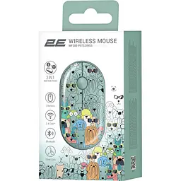 Бездротова миша 2E MF300 PETS:DOGS Silent WL BT, зелений (2E-MF300WPETSGN) - мініатюра 2