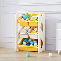 Стелаж Mealux Coral Mini Yellow (KD-E021 Yellow) - мініатюра 3