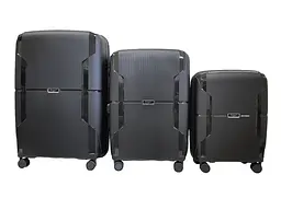 Комплект валіз Airtex 245 колір чорний
