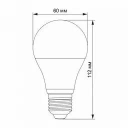 LED лампа VIDEX A60eD 10W E27 4100K дімерна - мініатюра 3