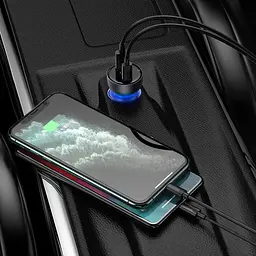 Автомобільний зарядний пристрій Baseus Particular Digital Display Dual QC4.0+ 65W [CCKX-C0G] [110005] - мініатюра 7