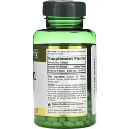 Біотин швидкого вивільнення Nature's Bounty Biotin 5000 мкг 150 гелевих капсул - мініатюра 2