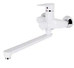Змішувач для ванни Brinex 35W 005, Chrome/White (k35) BRIN35W005 - мініатюра 2