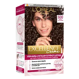 Фарба для волосся L'Oreal Paris Excellence Creme відтінок 500 світло-каштановий 176 мл (A9948600) - мініатюра 1