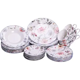 Столовий сервіз Yiwu на 6 персон порцеляновий Fleur HP-HK-5