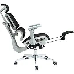 Офісне крісло GT Racer B-2450 White/Black [125571] - мініатюра 8