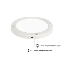 Світильник накладний з датчиком руху MARTHA PRO-18" 18W 3000k 4500k 6000k - мініатюра 3