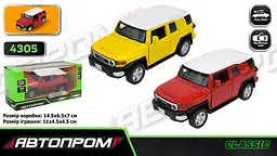 
Машинка металева Toyota FJ Cruiser 1:43 АВТОПРОМ двері 4305 - мініатюра 4