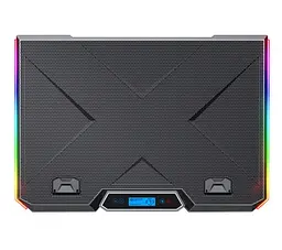 Охолоджувальна підставка для ноутбука до 18 дюймів GamePro GPCP-890 RGB 2xUSB 6xfans - мініатюра 3