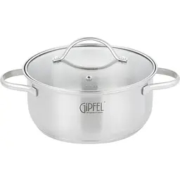 Каструля Gipfel Azalea зі скляною кришкою 2.5 л (51060) 
