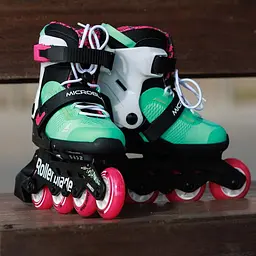 Ролики дитячі Rollerblade Microblade XT 33-36,5 Чорний-Блакитний - мініатюра 7