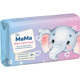 Мыло туалетное твердое детское Dr.MaMa Для чувствительной кожи с экстрактом ромашки 90 г
