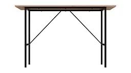 Стіл письмовий Line Тайм Ferrum-decor 750x1200x600 Чорний метал ДСП Дуб Сонома 16 мм (FRD-104888) - мініатюра 3