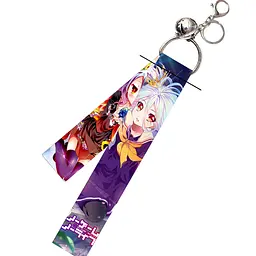Брелок тканинний Без гри життя немає Широко No Game No Life Shiro 10 см
