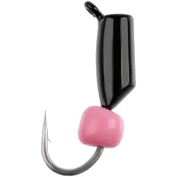 Мормишка вольфрамова Viking Fishing Rigabik+bead 0.35g 2mm Black+P (5шт)