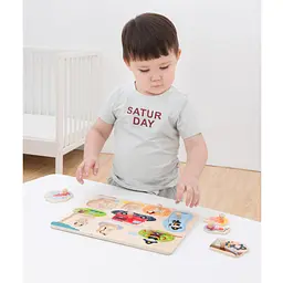 Пазл дерев'яний New Classic Toys Пожежна бригада, 8 частин (10433) - мініатюра 3