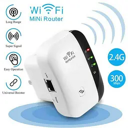 Бездротовий WI-FI репітер – підсилювач сигналу 802.11N/B/G 2dBi ∙ Розширювач діапазону WI-FI мережі в розетку - мініатюра 5