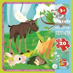 Дитячий пазл "Лісові мешканці" G-Toys LR08, 20 елементів