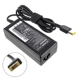 Блок живлення для ноутбука Lenovo 20V, 3.25A, 65W, USB+pin (Square 5 Pin DC Plug), black (без кабеля!) - мініатюра 2