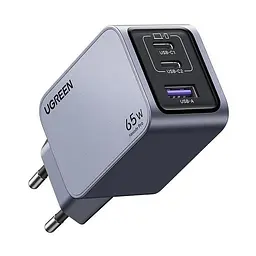 Зарядний пристрій Ugreen Nexode Pro 65 W 3-Port GaN Fast MacBook iPhone Charger X755
