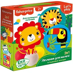 Набір для творчості Fisher-Price Казковий зоопарк 2 в 1 пазл з екотістом (VT4502-03)