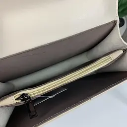 Сумка жіноча через плече крос-боді маленька стильна на ланцюжку Молочна (931М) - мініатюра 6