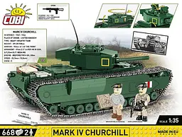 Конструктор детский танк Churchill Mk IV COBI 3128 - миниатюра 4