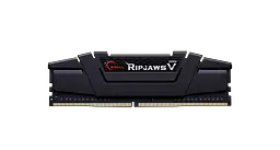 Пам'ять 16Gb x 2 (32Gb Kit) DDR4, 3600MHz, G.Skill Ripjaws V, Black, 18-22-22-42, 1.35V, з радіатором (F4-3600C18D-32GVK) - мініатюра 3