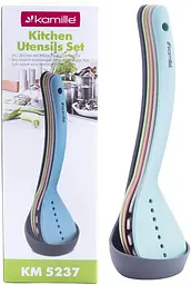 Набір кухонного приладдя Kitchen Utensils 5 предметів, нейлон Kamille 32,5х10 см, 32х7,8 см, 32х7,8 см, 32х7,8 см, 31,5х8 см kuh0007619 - мініатюра 4