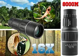 Монокуляр Bushnell 16x52 PowerView монокль, Бушнел, підзорна труба з чохлом - мініатюра 9