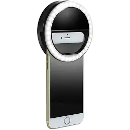 Кільце для селфі Selfie Ring Light з підсвічуванням Black (my006) - мініатюра 3