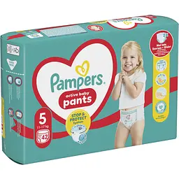 Підгузки-трусики Pampers Active Baby Pants Розмір 5 (11-17 кг) 42 шт. - мініатюра 2