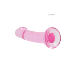 Фалоімітатор RealRock Crystal Clear, 17 см (рожевий) - мініатюра 2