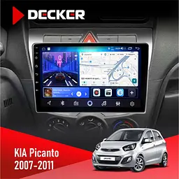 Штатна магнітола KIA Picanto 2007-2011 Decker D9-006 4x64, 4G Decker (НФ-00003662)