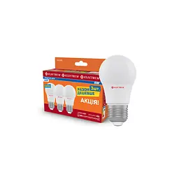 Лампочка Electrum A50 6W PA LD- 7 E27 4000K 3шт. (A-LD-1854)