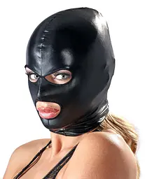 Маска для BDSM Bad Kitty Naughty Toys чорний - мініатюра 2