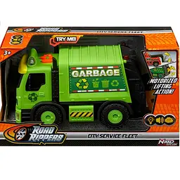Машинка Road Rippers City Service Fleet Сміттєвоз, зелена, моторизована (20191) - мініатюра 5